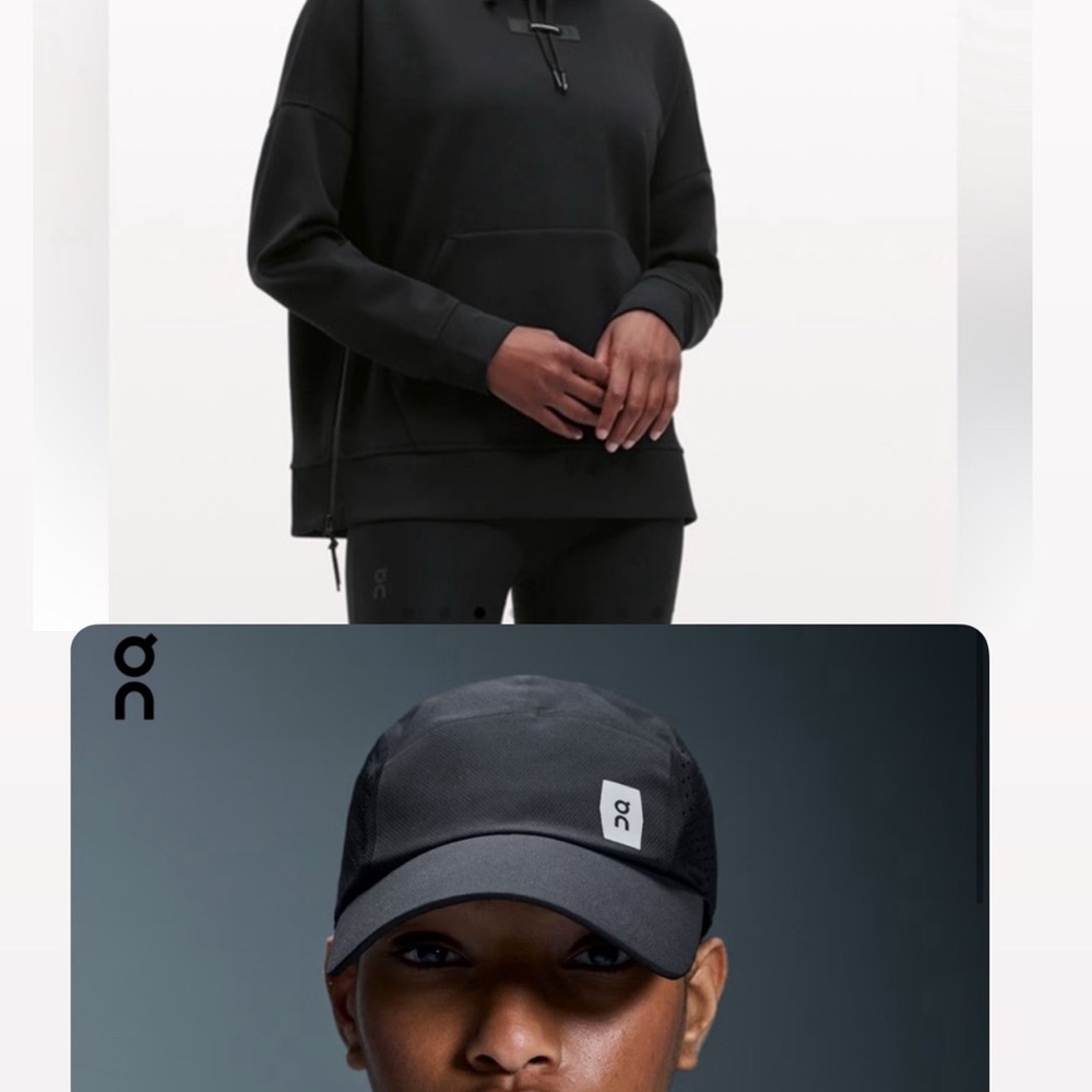 On Running sweatshirt hoodie and hat